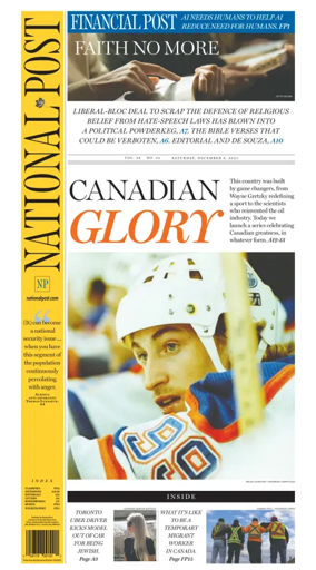 Cover of National Post - (National Edition)
