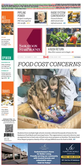 Cover of Saskatoon StarPhoenix