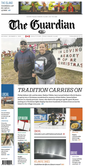 Cover of The Guardian (Charlottetown)