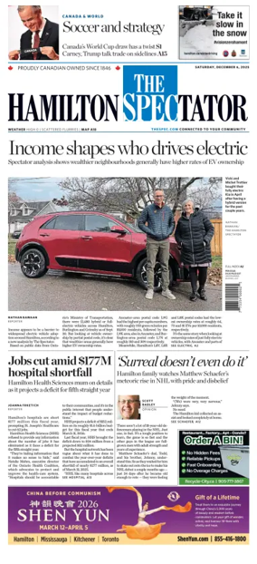 Cover of The Hamilton Spectator