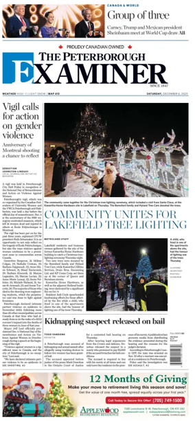 Cover of The Peterborough Examiner
