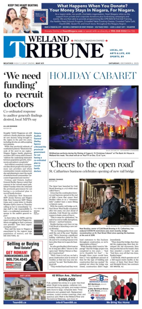 Cover of The Welland Tribune