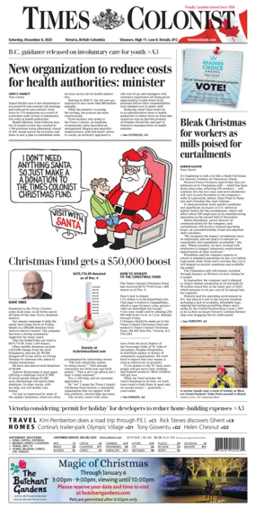 Cover of Times Colonist