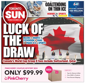 Cover of Toronto Sun
