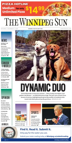 Cover of Winnipeg Sun