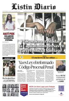 Cover of Listin Diario