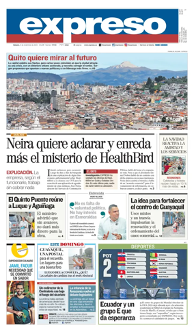Cover of Diario Expreso