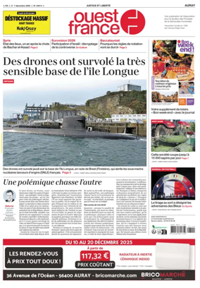 Cover of Ouest France (Auray)