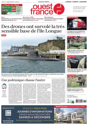 Cover of Ouest France (Lannion)