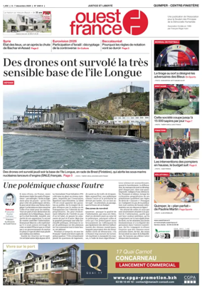Cover of Ouest France (Quimper)