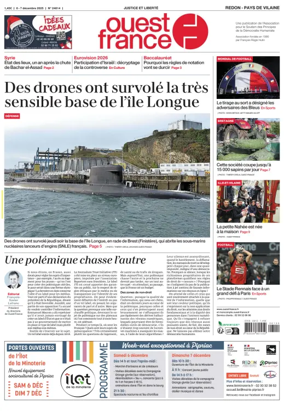 Cover of Ouest France (Redon / Pays de Vilaine)