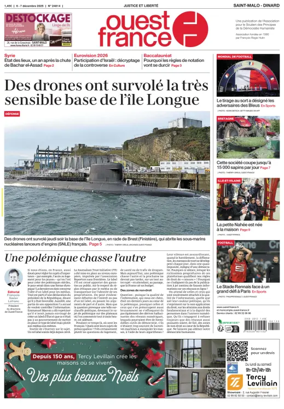 Cover of Ouest France (Saint-Malo)