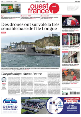 Cover of Ouest France (Sarthe)