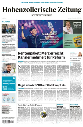 Cover of Hohenzollerische Zeitung