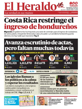 Cover of Diario El Heraldo