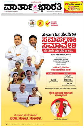 Cover of Vartha Bharathi Kannada Daily