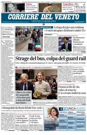 Cover of Corriere del Veneto (Vicenza e Bassano)