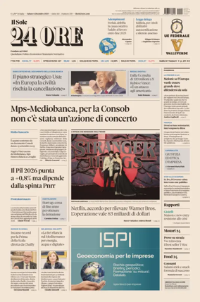 Cover of Il Sole 24 Ore