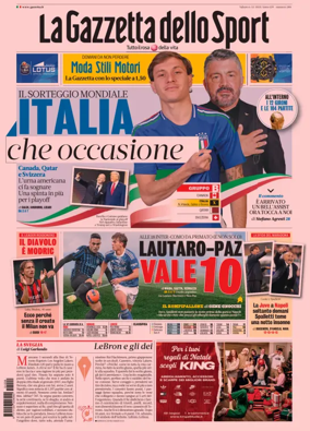 Cover of La Gazzetta dello Sport 