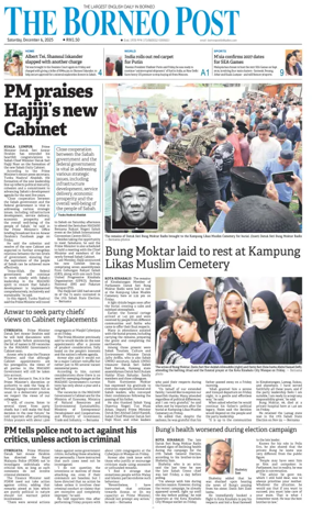 Cover of The Borneo Post (Sabah)