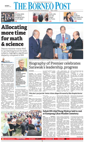 Cover of The Borneo Post