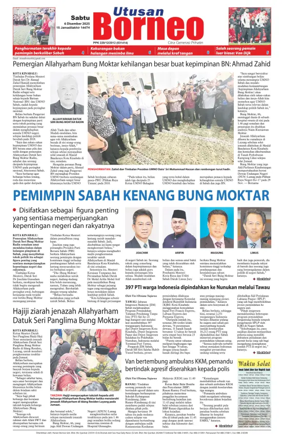 Cover of Utusan Borneo (Sabah)