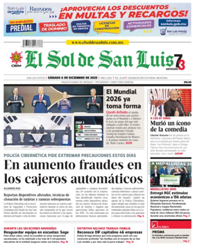 Cover of El Sol de San Luis Potosi