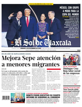 Cover of El Sol de Tlaxcala