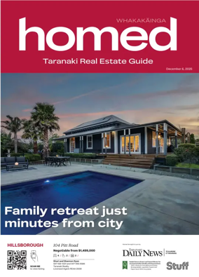 Cover of Homed Taranaki Daily News