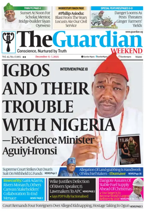 Cover of The Guardian Nigeria
