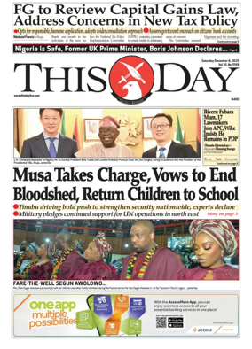 Cover of THISDAY