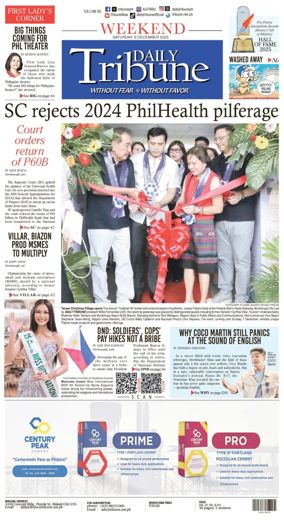 Cover of Daily Tribune (Philippines)