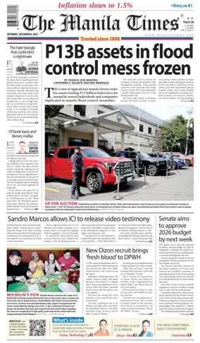 Cover of Manila Times