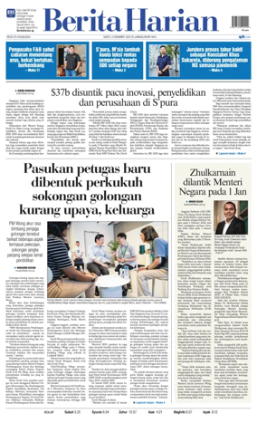 Cover of Berita Harian