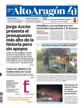 Cover of Diario del Alto Aragón
