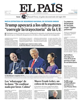 Cover of El País (Galicia)