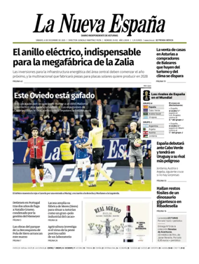 Cover of La Nueva España (Occidente)