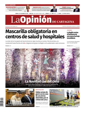 Cover of La Opinion de Murcia (Cartagena)