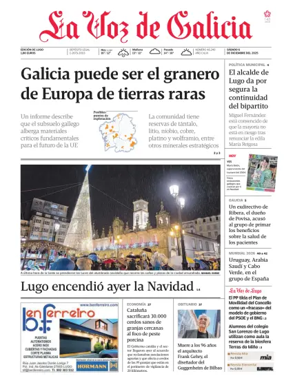 Cover of La Voz de Galicia (Lugo)