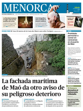 Cover of Menorca Diario Insular