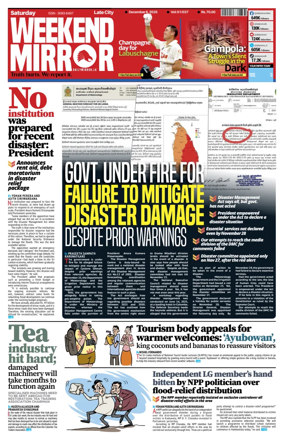 Cover of Daily Mirror (Sri Lanka)