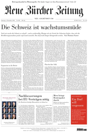 Cover of Neue Zürcher Zeitung
