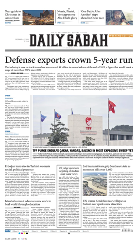 Cover of Daily Sabah (Turkey)