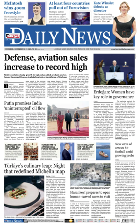 Cover of Hurriyet Daily News & Economic Review