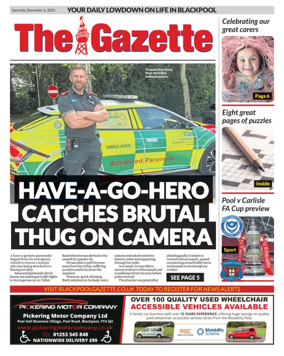 Cover of Blackpool Gazette