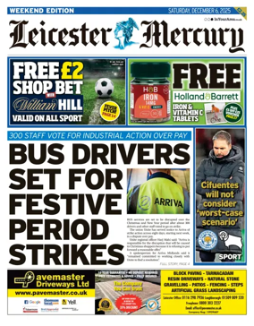 Cover of Leicester Mercury
