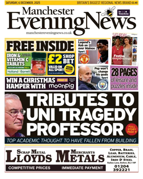 Cover of Manchester Evening News