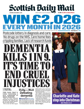 Cover of Scottish Daily Mail