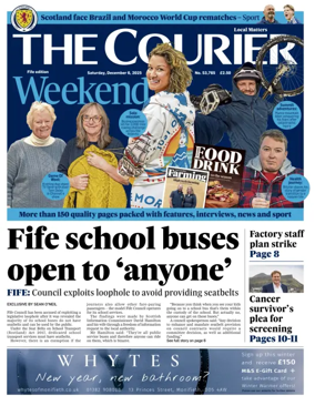 Cover of The Courier & Advertiser (Fife Edition)