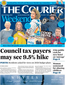 Cover of The Courier & Advertiser (Perth and Perthshire Edition)